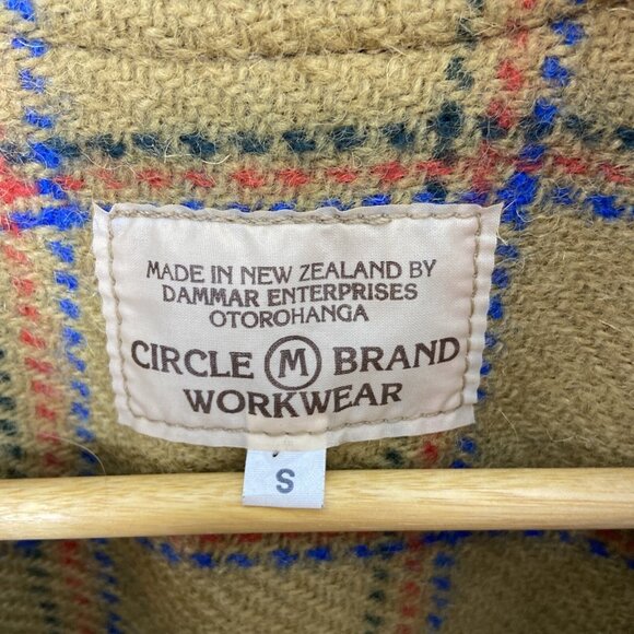 CIRCLE BRAND Jacket Vest Mens S New Zealand Brown Oiled Zip Sleeveless - Picture 4 of 8